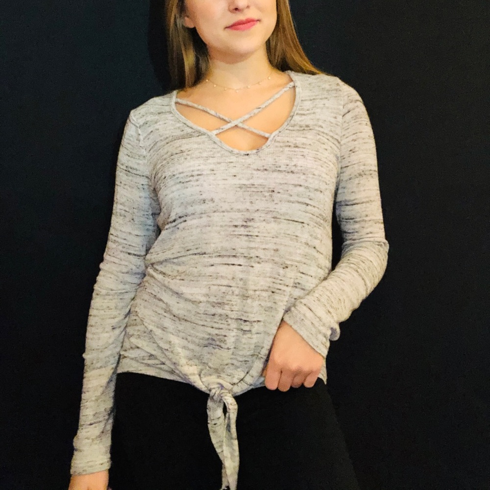 Gray sweater